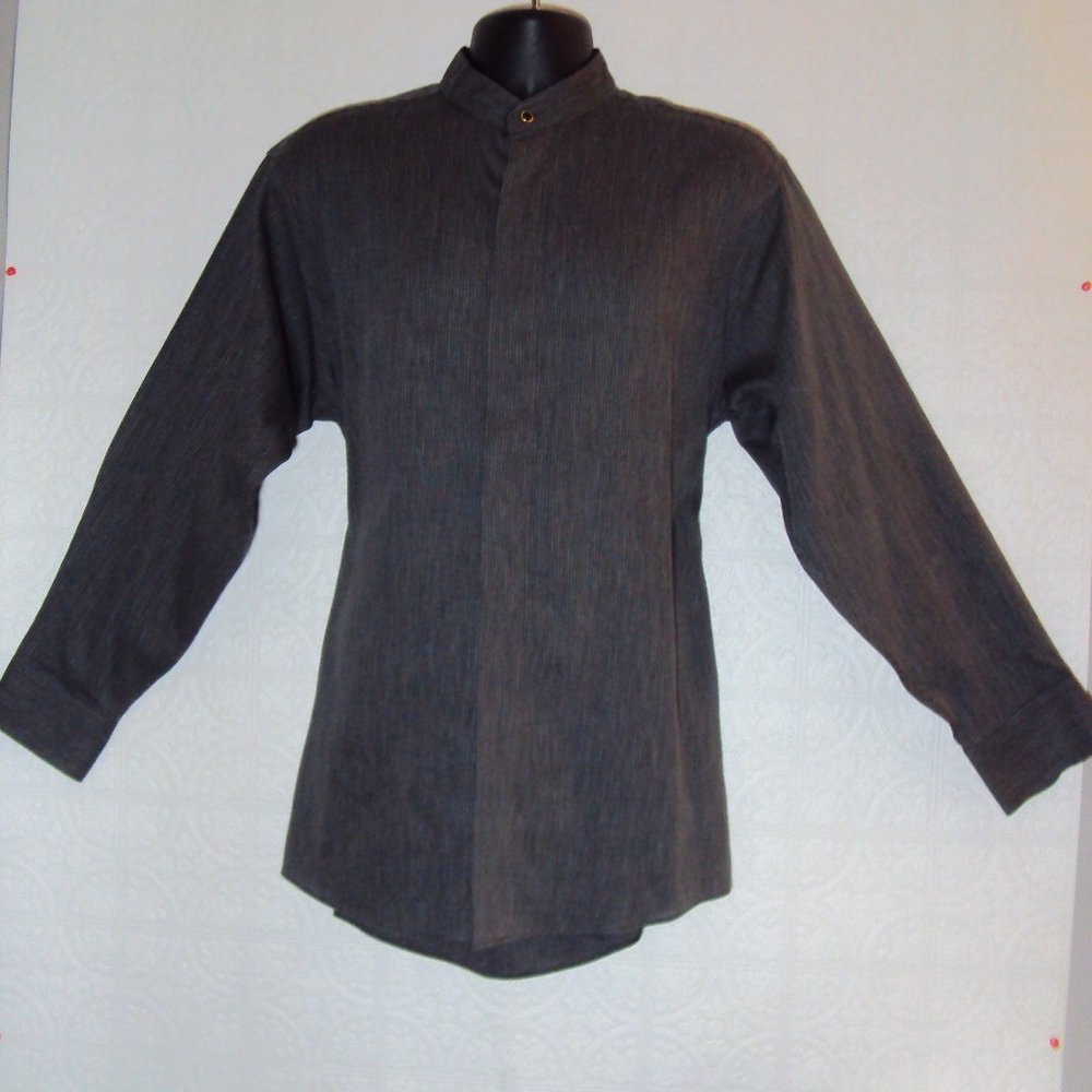 Geoffrey Beene Banded Collar Dress Shirt.